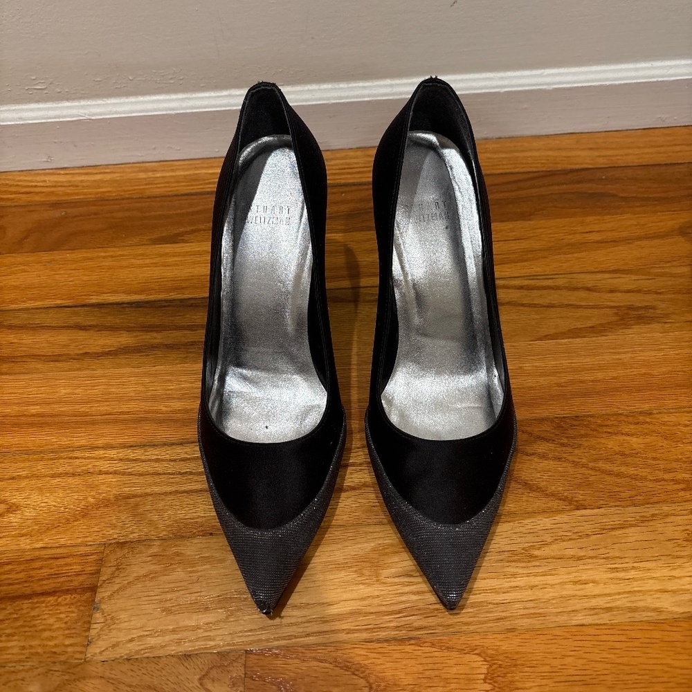 Stuart weitzman satin pumps